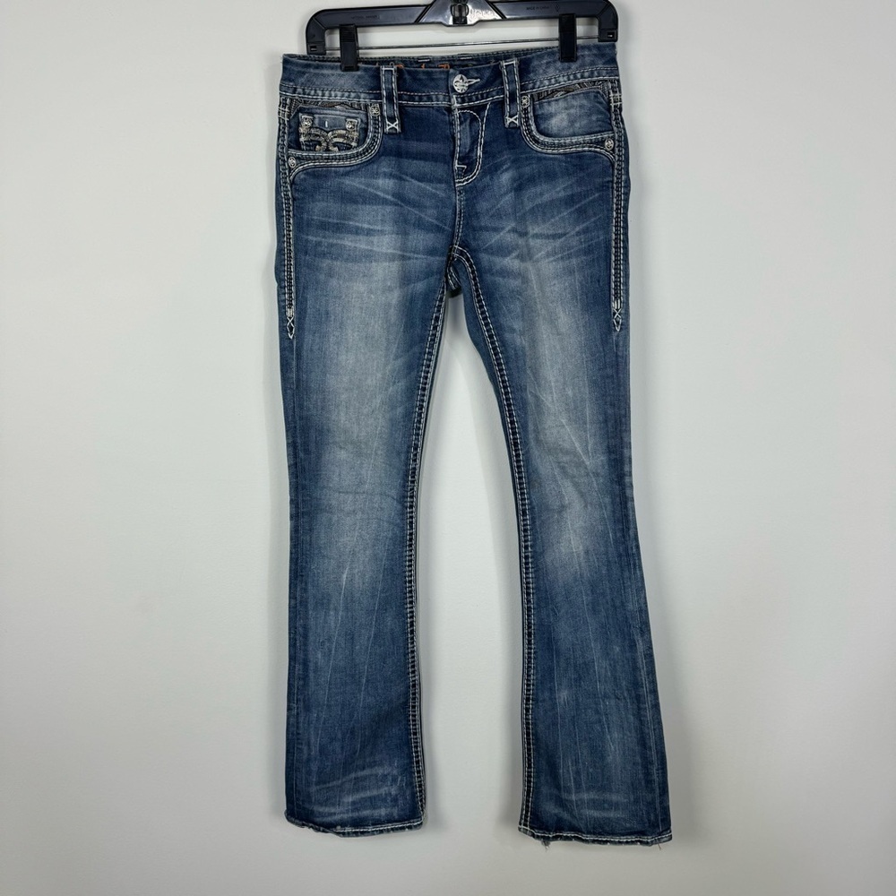 Rock Revival Boot Cut Denim Jeans Western Rodeo Country